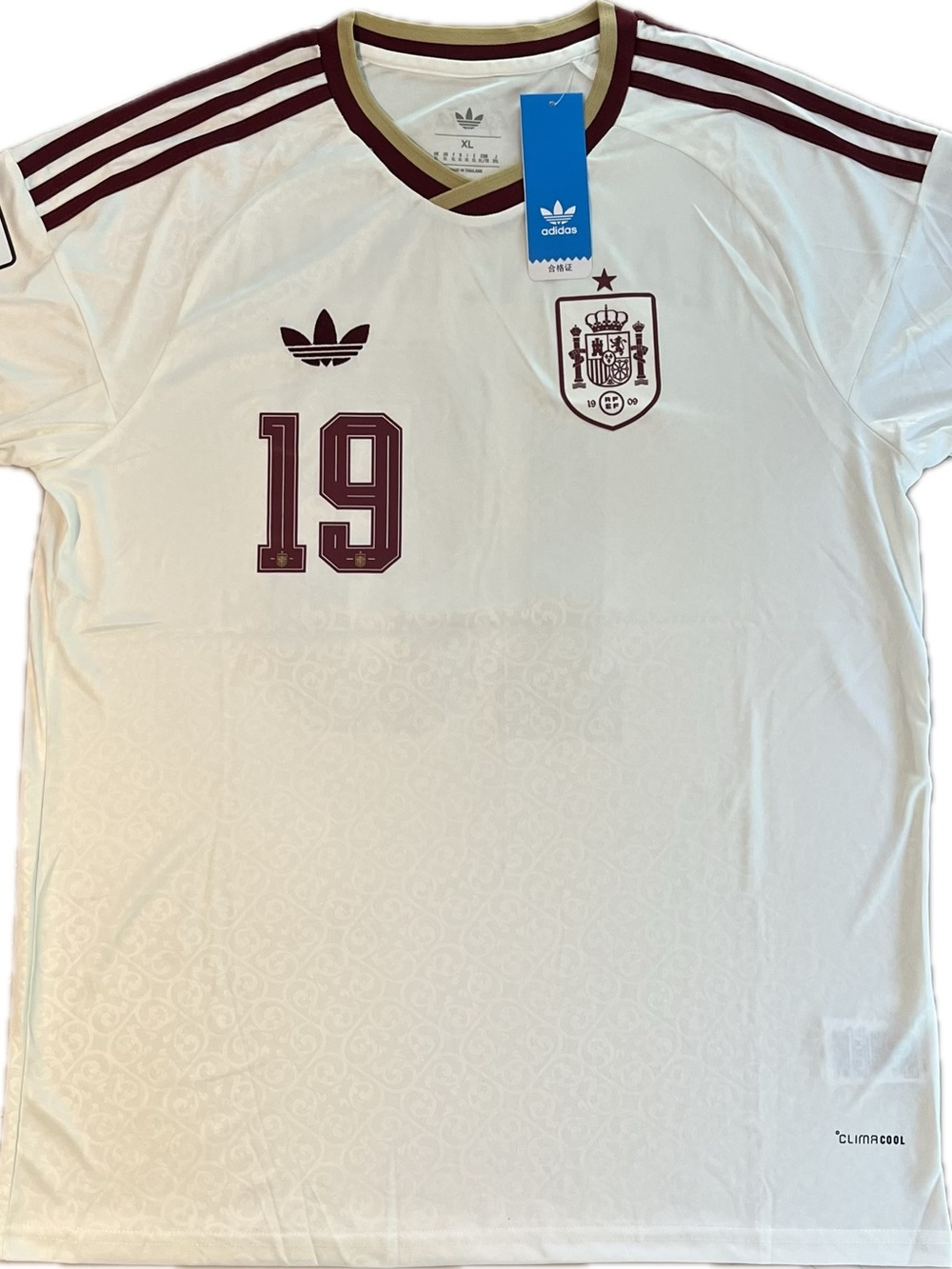 adidas 2026 Spain World Cup Away shirt #19 Lamine Yamal